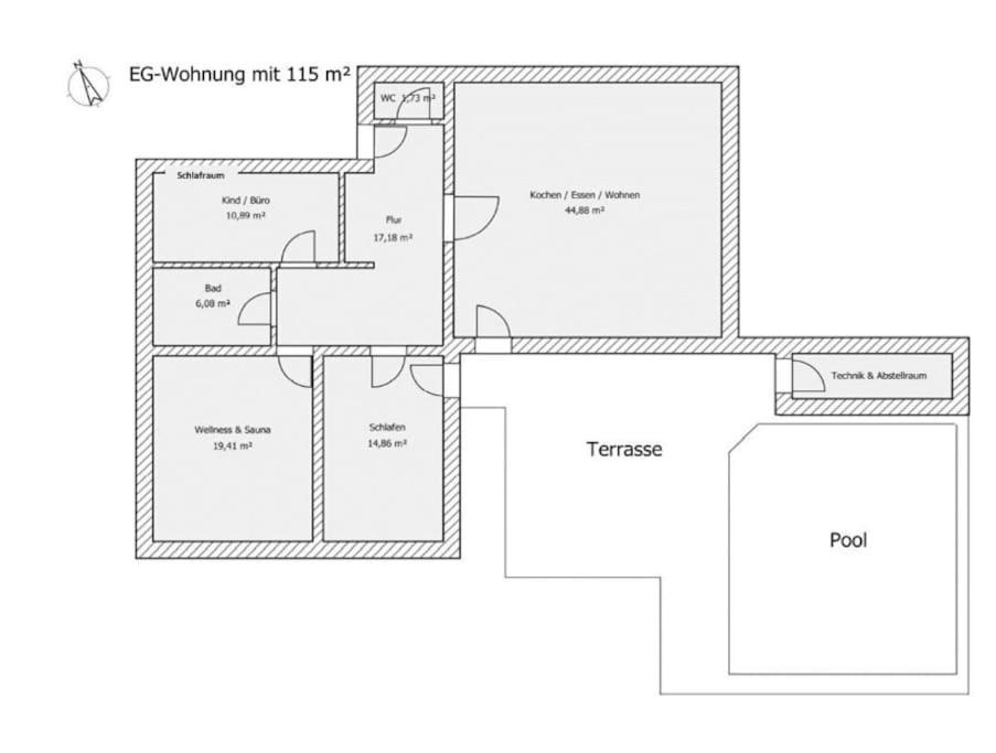 Ferienwohnung Fewo Ruhepo Großmehring Exterior foto